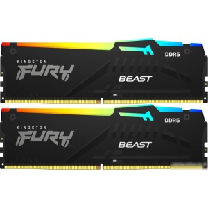 Оперативная память Kingston FURY Beast RGB 2x8ГБ DDR5 6000 МГц KF560C30BBAK2-16