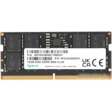 Оперативная память Apacer 16ГБ DDR5 SODIMM 4800 МГц AS16GHB48CTBBGH