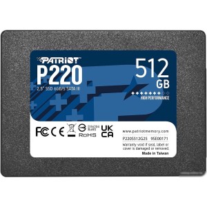 SSD Patriot P220 512GB P220S512G25 SSD Patriot P220 512GB P220S512G25