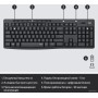 Офисный набор Logitech MK295 Silent Wireless Combo 920-009807 (графитовый)