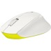 Мышь Logitech M330 Silent Plus (белый/желтый)
