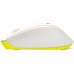 Мышь Logitech M330 Silent Plus (белый/желтый)