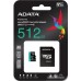 Карта памяти A-Data Premier Pro AUSDX512GUI3V30SA2-RA1 microSDXC 512GB (с адаптером)