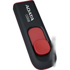 USB Flash A-Data C008 Black+Red 64 Гб (AC008-64G-RKD)