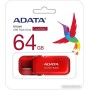 USB Flash ADATA UV240 64GB (красный) USB Flash ADATA UV240 64GB (красный)