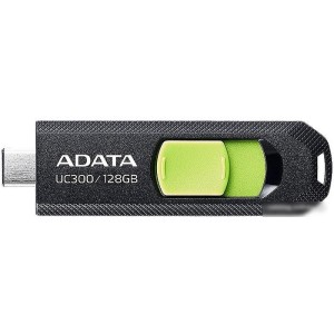 USB Flash ADATA UC300 128GB (черный/зеленый)