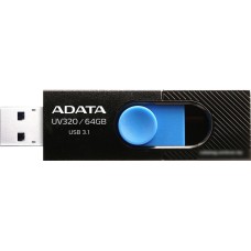 USB Flash A-Data UV320 64GB (черный/голубой)