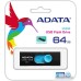 USB Flash A-Data UV320 64GB (черный/голубой)