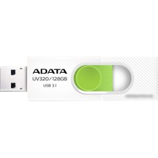 USB Flash A-Data UV320 128GB (белый/зеленый)