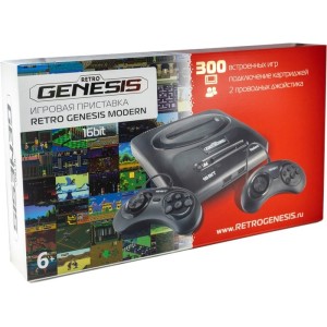 Игровая приставка Retro Genesis Modern (2 проводных геймпада, 300 игр)