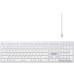 Клавиатура A4Tech Fstyler FBX50C (серебристый/белый)