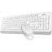 Клавиатура + мышь A4Tech Fstyler F1010 (белый/серый)