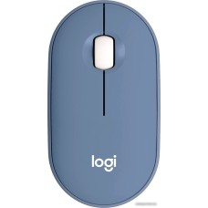 Мышь Logitech M350 Pebble (темно-синий)