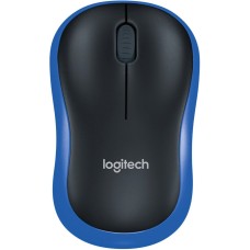 Мышь Logitech M185 (черный/синий)