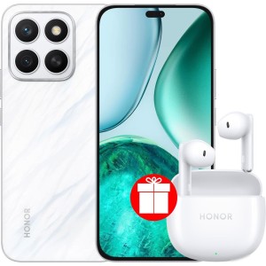 Смартфон HONOR X8c ABR-LX1 6GB/128GB международная версия (белый) и наушники HONOR Earbuds X6 по акции