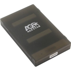Бокс для жесткого диска AgeStar 3UBCP1-6G (черный)