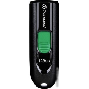 USB Flash Transcend JetFlash 790C 128GB (черный/зеленый)