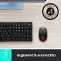 Мышь Logitech M190 (черный/красный) Мышь Logitech M190 (черный/красный)