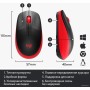 Мышь Logitech M190 (черный/красный) Мышь Logitech M190 (черный/красный)