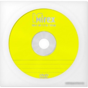 DVD-R диск Mirex 4.7Gb 16x Mirex в бумажном конверте с окном