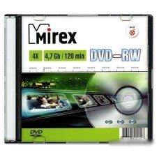 DVD+RW диск Mirex 4.7Gb 4x Mirex slim UL130032A4S