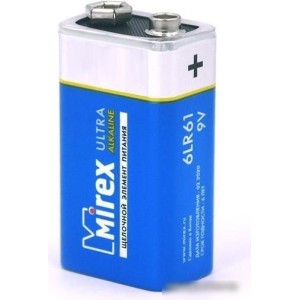 Батарейка Mirex 9V 6LR61 "Крона" Алкалайн в пленке 1 шт. 23702-6LR6-S1 Батарейка Mirex 9V 6LR61 "Крона" Алкалайн в пленке 1 шт. 23702-6LR6-S1
