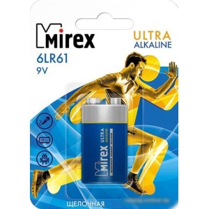 Батарейки Mirex Ultra Alkaline 9V 6LR6-E1 Батарейки Mirex Ultra Alkaline 9V 6LR6-E1