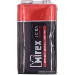 Батарейка Mirex Extra Power 9V 1 шт 23702-6F22-S1 Батарейка Mirex Extra Power 9V 1 шт 23702-6F22-S1