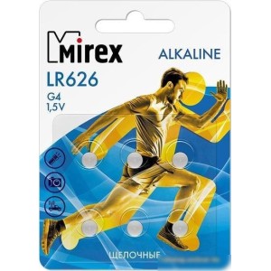 Элементы питания Mirex LR621 (AG1) Mirex блистер 6 шт. 23702-LR621-E6 Элементы питания Mirex LR621 (AG1) Mirex блистер 6 шт. 23702-LR621-E6