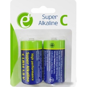 Батарейки EnerGenie Super Alkaline C 2 шт. EG-BA-LR14-01 Батарейки EnerGenie Super Alkaline C 2 шт. EG-BA-LR14-01
