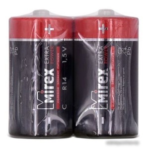 Батарейки Mirex Extra Power C 2 шт 23702-ER14-S2 Батарейки Mirex Extra Power C 2 шт 23702-ER14-S2