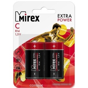 Батарейки Mirex Extra Power C 2 шт 23702-ER14-E2 Батарейки Mirex Extra Power C 2 шт 23702-ER14-E2