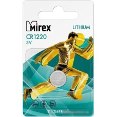 Элементы питания Mirex CR1220 Mirex литиевая блистер 1 шт. 23702-CR1220-E1