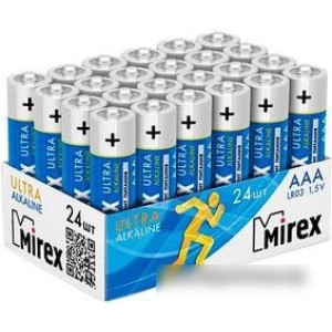 Батарейки Mirex Ultra Alkaline AAA 24 шт LR03-B24 Батарейки Mirex Ultra Alkaline AAA 24 шт LR03-B24