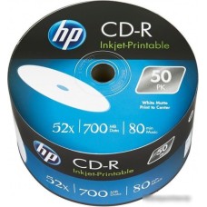 CD-R диск HP 700Mb HP 52x Printable полная заливка bulk 50 шт. 69301