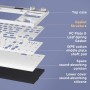 Клавиатура Royal Kludge M87 RGB Ocean Blue (RK Cream)