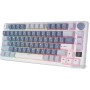Клавиатура Royal Kludge RK-M75 (белый/синий, RK Sliver)