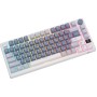 Клавиатура Royal Kludge RK-M75 (белый/синий, RK Sliver)