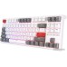 Клавиатура Royal Kludge RK-R87 RGB (белый, RK Brown)