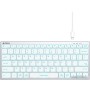 Клавиатура A4Tech Fstyler FX61 (серебристый/белый)