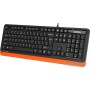 Клавиатура A4Tech Fstyler FKS10 (черный/оранжевый)