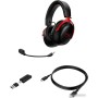 Наушники HyperX Cloud III Wireless (черный/красный)