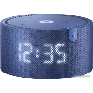 Умная колонка Яндекс Станция Мини 2 с часами (синий сапфир)