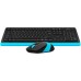 Клавиатура + мышь A4Tech Fstyler FG1010 (черный/синий)