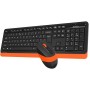 Офисный набор A4Tech Fstyler FG1010 (черный/оранжевый)