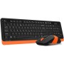 Офисный набор A4Tech Fstyler FG1010 (черный/оранжевый)