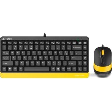 Офисный набор A4Tech Fstyler F1110 (черный/желтый)