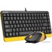 Офисный набор A4Tech Fstyler F1110 (черный/желтый)