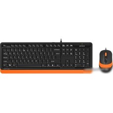 Клавиатура + мышь A4Tech Fstyler F1010 (черный/оранжевый)