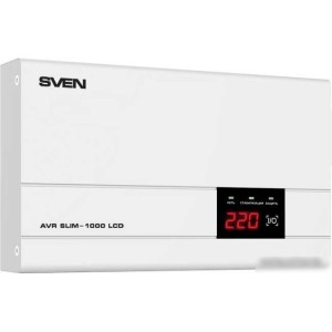 Стабилизатор напряжения SVEN AVR SLIM-1000 LCD Стабилизатор напряжения SVEN AVR SLIM-1000 LCD
